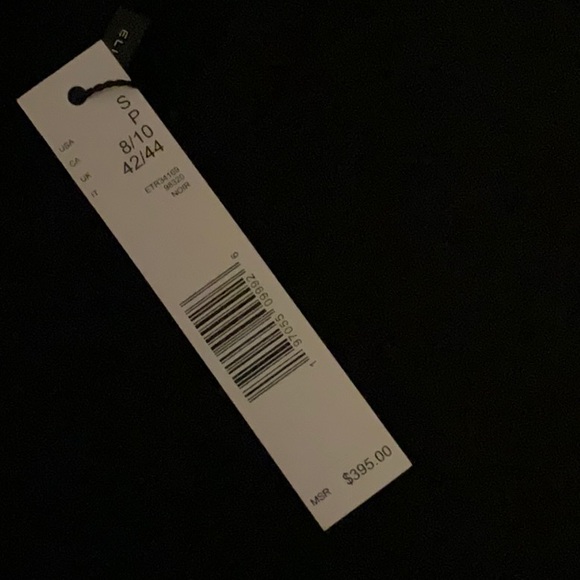 Elie Tahari leather The Amalia Pleated Mixed Media Sweater Dress
Color black - Picture 12 of 13